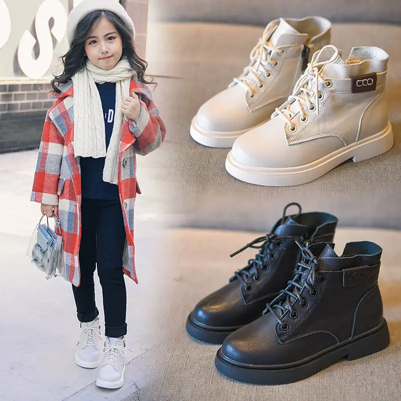 Ботинки для девочек Сезон осень Новинка 2020 года Модная обувь принцессы студентов