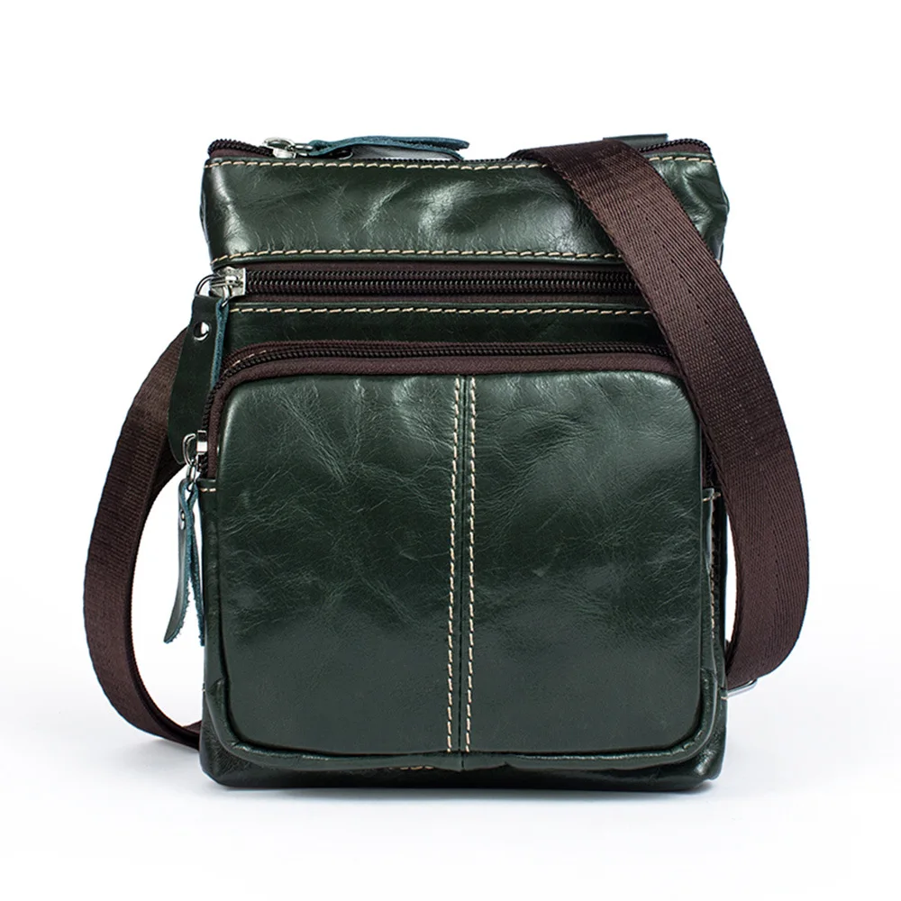 New Luxury Men's Handbags Genuine Leather Male Shoulder Bag Fashion Crossbody Boy Brand Real Vintage Messenger Bags |