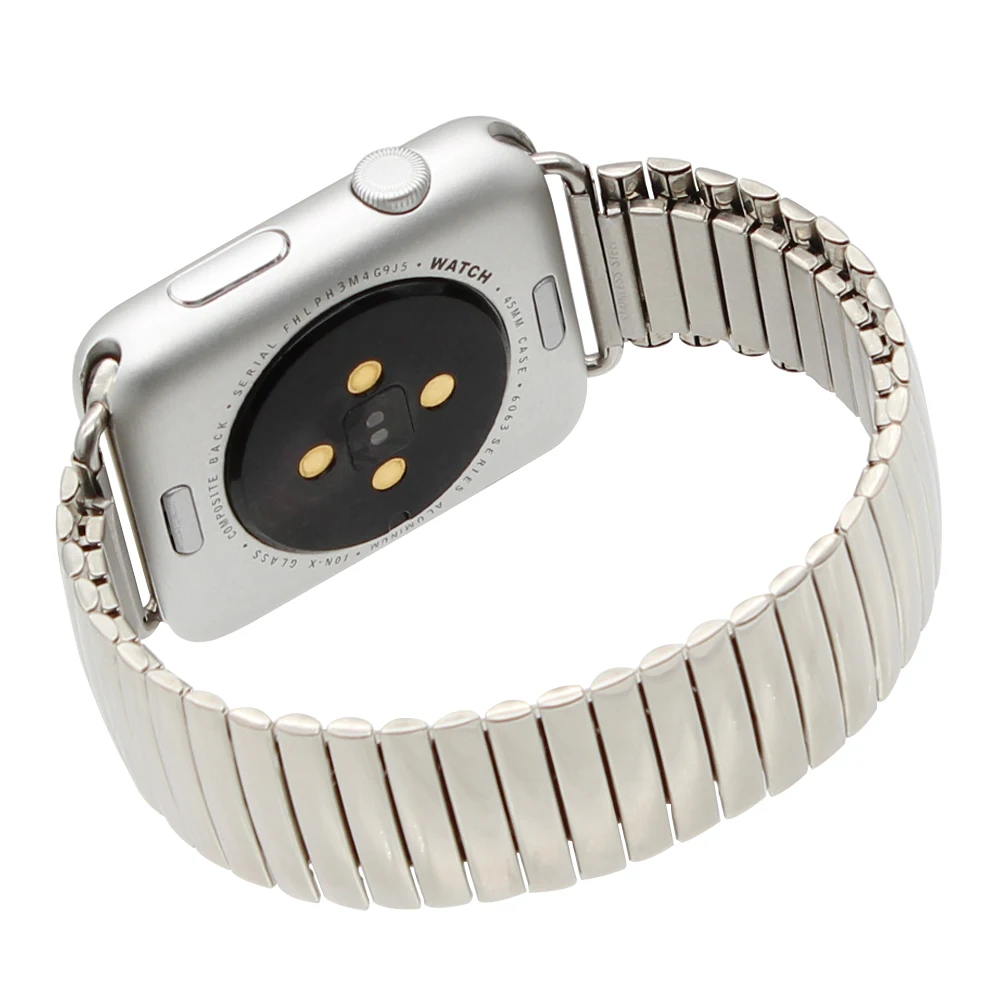 22 мм 24 эластичный ремешок для часов 38 42 iWatch Apple Watch браслет из нержавеющей стали с