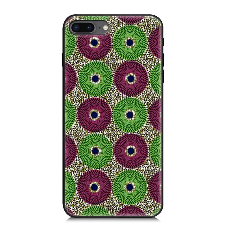 iPhone XS Max Африканский Анкара печать iPhone 7/iPhone 8 телефон воск чехол может быть настроен фото силиконовый чехол для телефона - Цвет: iPhone XS Max