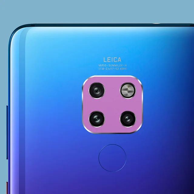 Фиолетовый Задняя камера протектор для huawei mate 20 Pro Чехол для huawei mate 20 X 20X mate 20 задняя рамка объектива защитный металлический бампер крышка 20 - Цвет: Фиолетовый