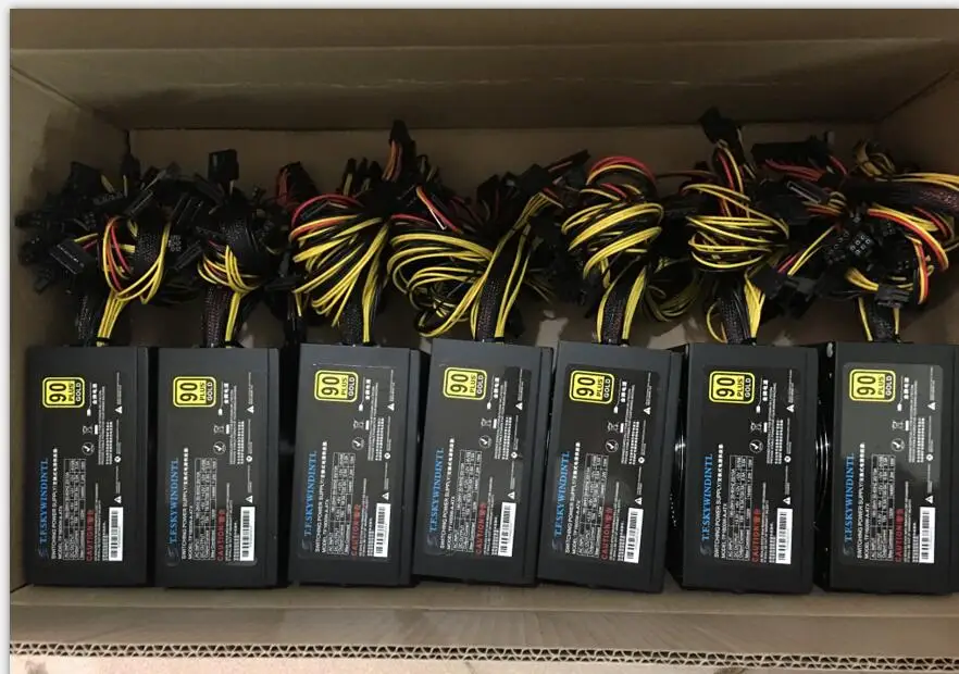 1600 Вт мощность ATX 1600 Вт ПК блок питания ATX Miner блок питания ATX горная машина Поддержка 6 шт. видеокарты GPU Miner Antminer