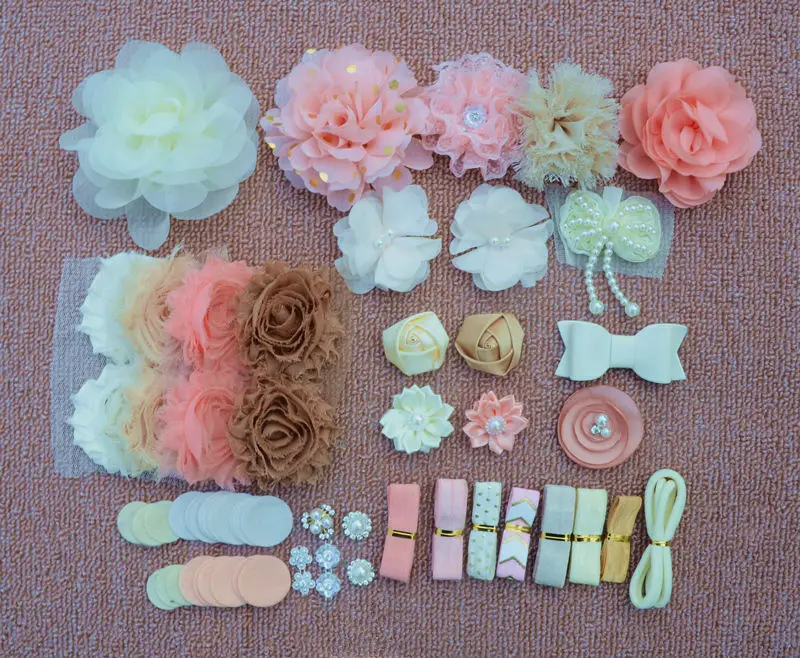 CR-DIY-1 Повязка на голову "сделай сам" комплект Baby Shower повязка на голову, комплект День рождения DIY набор для волос аксессуары для волос повязка на голову набор для изготовления повязка на голову "сделай сам" s - Цвет: CR-DIY-1