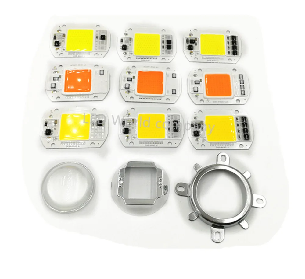 LED COB чип 50 Вт 30 20 AC 220 В 110 не требует драйвера|50w full spectrum|led white chipspectrum led chip |