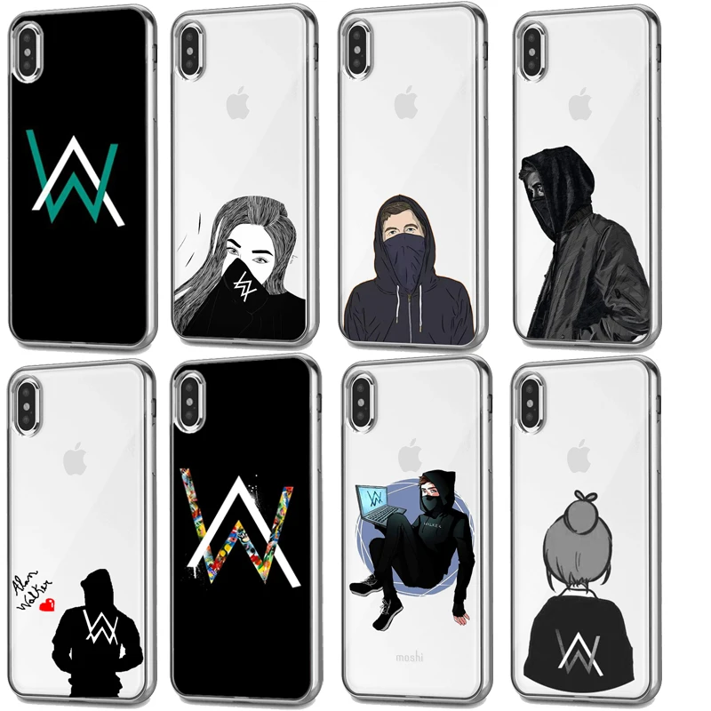 Arkmen DJ мобильный мягкий TPU Чехлы Алан Уокер выцветший для телефона 5S SE 6 s плюс 8 X