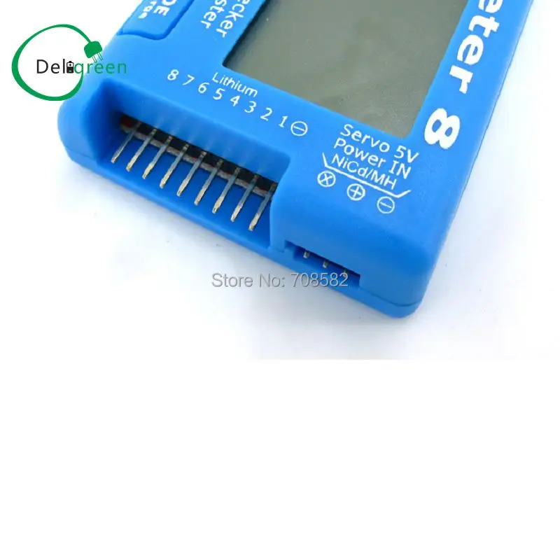 Deligreen AOK CellMeter 8 с фосветильник кой и разрядом многофункциональный цифровой тестер