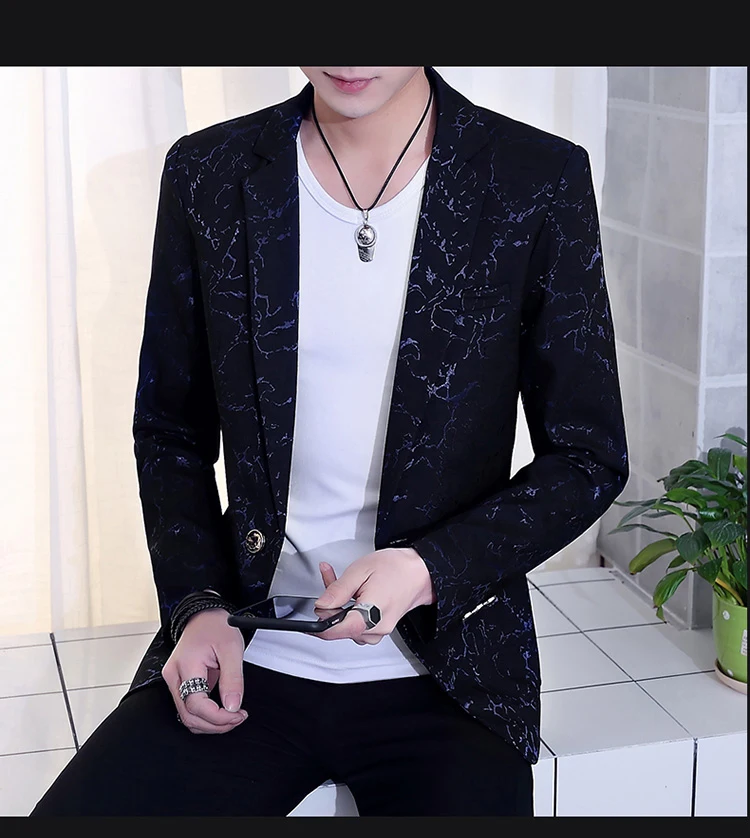Мужской весенне-осенний бордовый модный Блейзер Свадебный Жених певица тонкий приталенный Мужской Блейзер/блейзеры