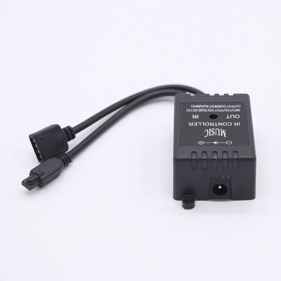 LED RGB музыкальный контроллер DC 12 24 В 3 канала 6A 20Key Звуковой Датчик ИК пульт