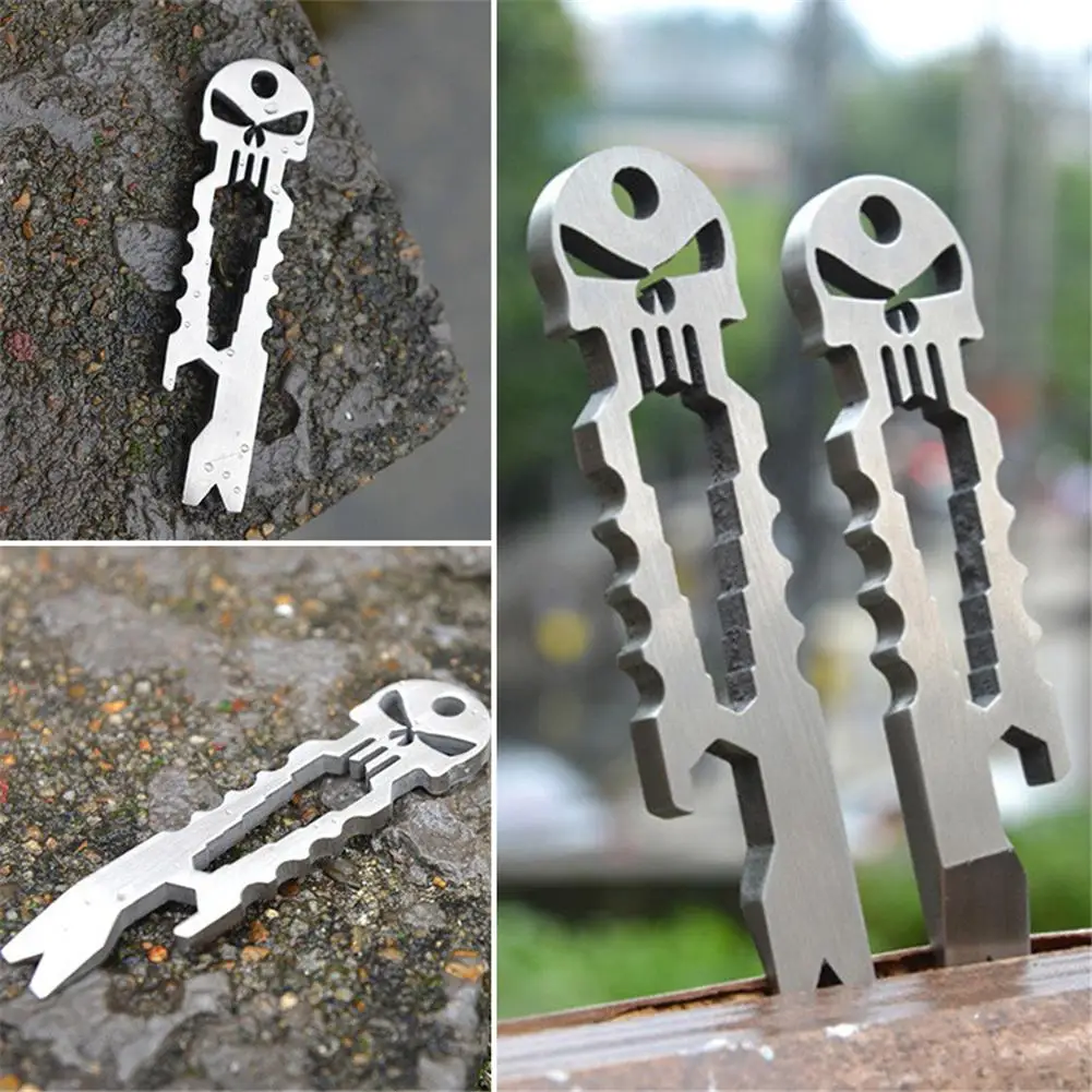 New High-quality Key Chain Stainless Steel Edc Multi-purpose Skeleton Crowbar Original Hot Sale | Автомобили и мотоциклы