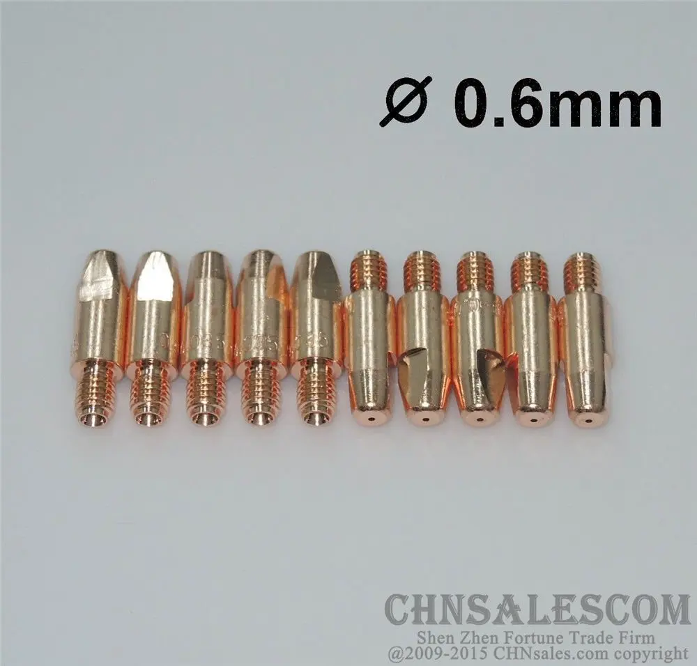CHNsalescom 10 шт. MB 24KD 25AK MIG/MAG сварочный фонарь контактный наконечник 0.6X28mm M6|Сварочные