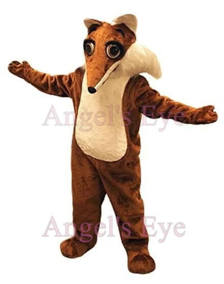 Акция костюм-талисман для девочек с большими глазами и красной лисой Женский