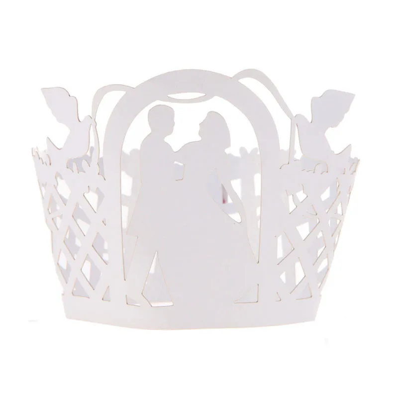 12 шт./лот бумажные кружки обертки для торта украшения стола свадьбы дня рождения