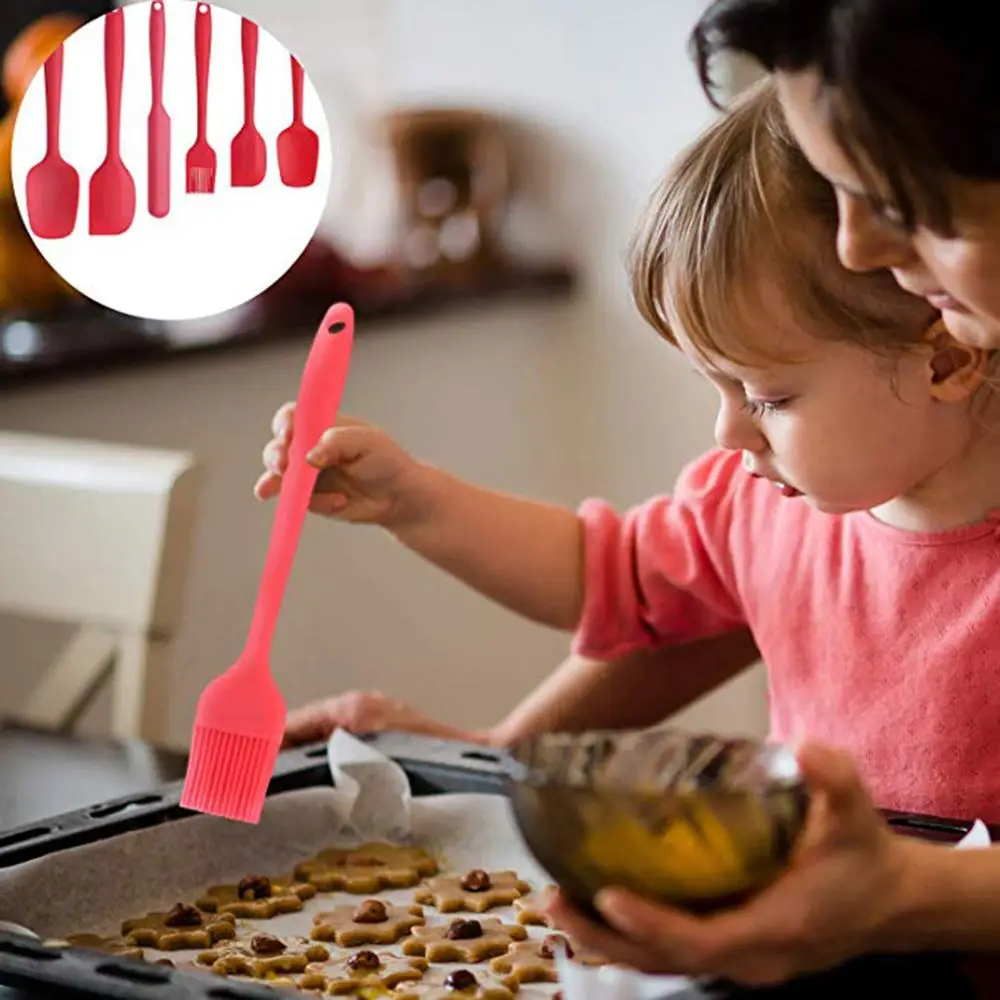 6 шт. силиконовые кухонные принадлежности антипригарная кухонная утварь из
