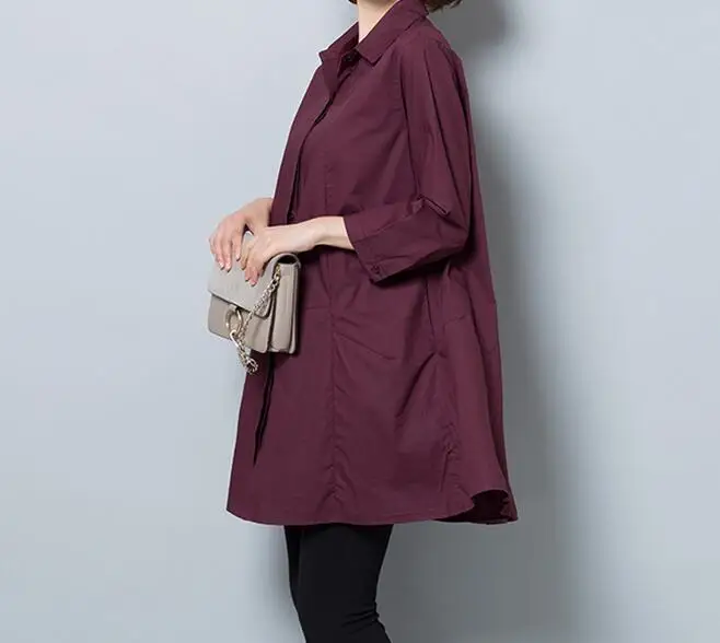 

XL-5XL Hot Spring Women New Fashion Big yards 200 jins fat younger sister loose shirt