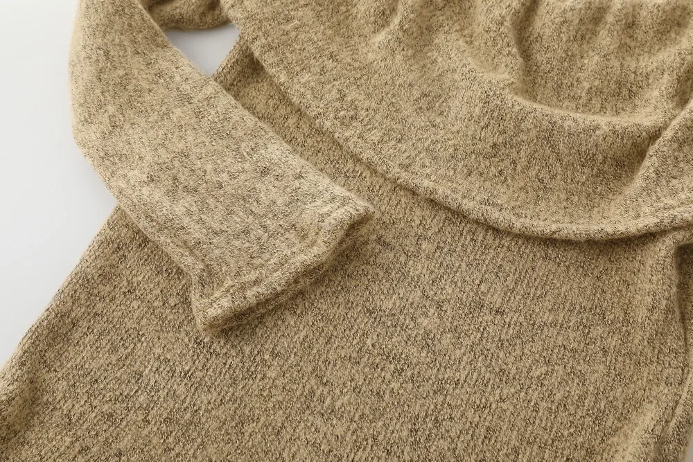 2017 New Fashion Women Sweaters Pullovers Casual Slash Neck Fluffy Loose Autumn Winter Knitted Tops Sexy Pull Femme blouses | Женская