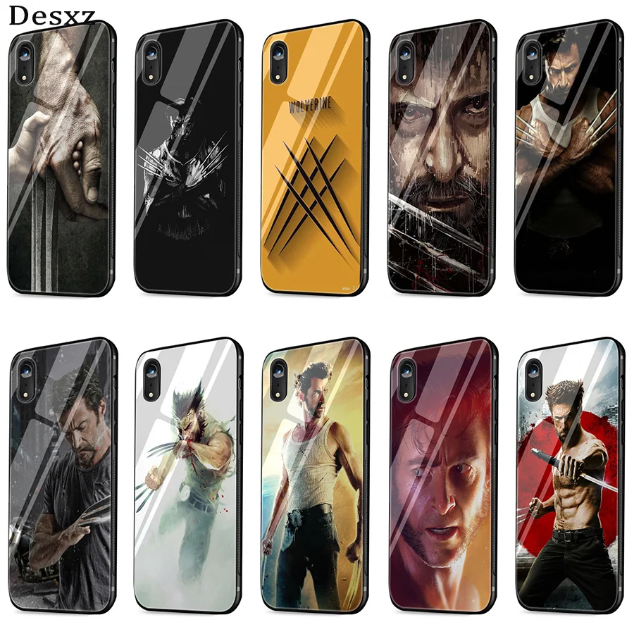 Защитный стеклянный чехол Marvel Hero Wolverine Ca11 Pro Max для iPhone 5 5S 11 6 6s 7 8 Plus XR X XS