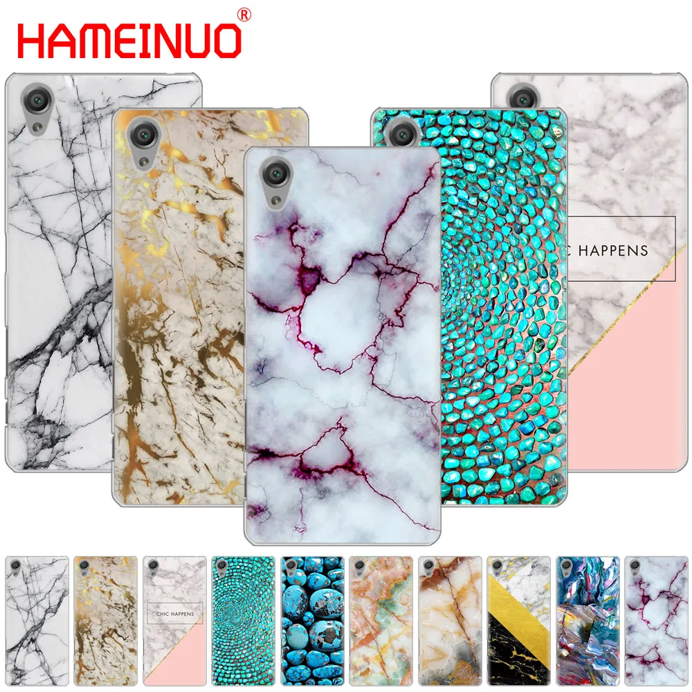 HAMEINUO мраморный зеленый камень чехол для телефона для sony xperia C6 XA1 XA2 XA ULTRA X XP L1 L2 X XZ1 compact XR/XZ PREMIUM