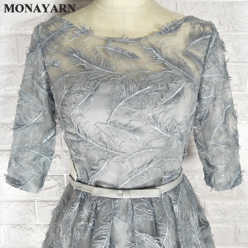 Серое Тюлевое платье подружки невесты 2017 новое милое модное вечернее с коротким