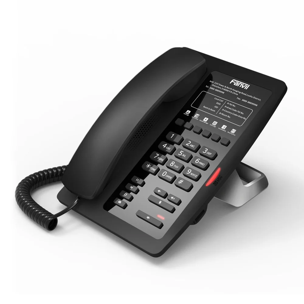 Оригинальный высококлассный IP телефон H3 HD Voice Enterprise Phone с 6 мягкими клавишами