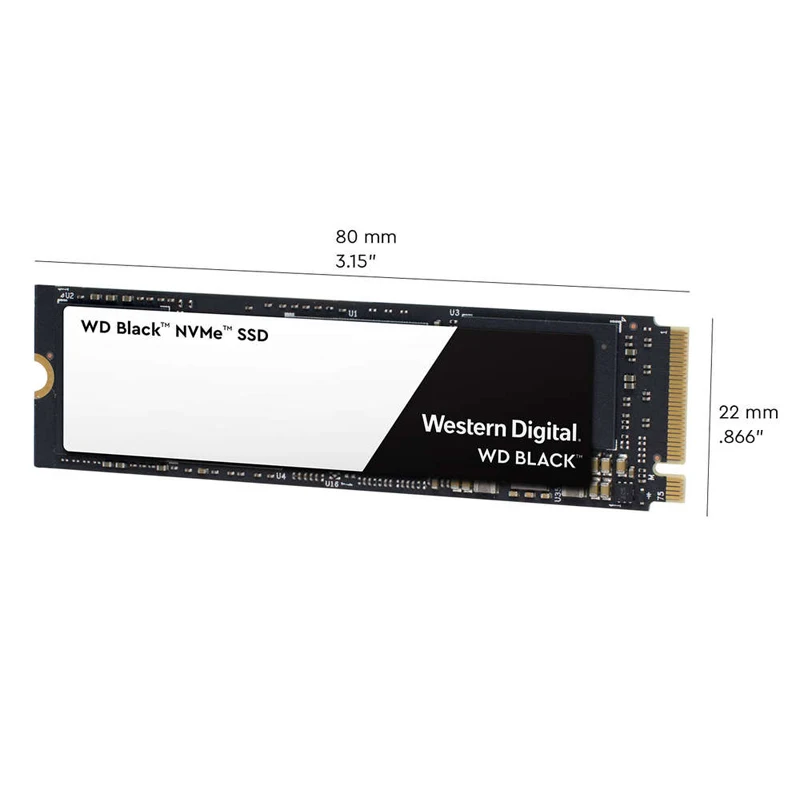 WD Black NVMe 250 ГБ M.2 твердотельный накопитель SSD 2280 PCIe Gen3 * 4 8 Гб/с 3000 МБ/с./с WDS250G2X0C для