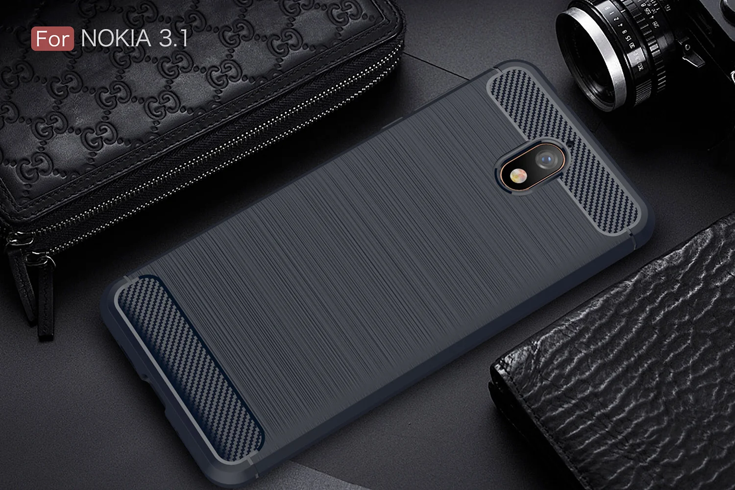 Чехол для Nokia Lumia 4,2 6,2 3,2 2,2 6,1 5,1 2,1 3,1 7,1 1, 5, 6, 7, 8, X 71X5X6X7 Plus противоударный углеродного волокна TPU чехол для телефона чехол