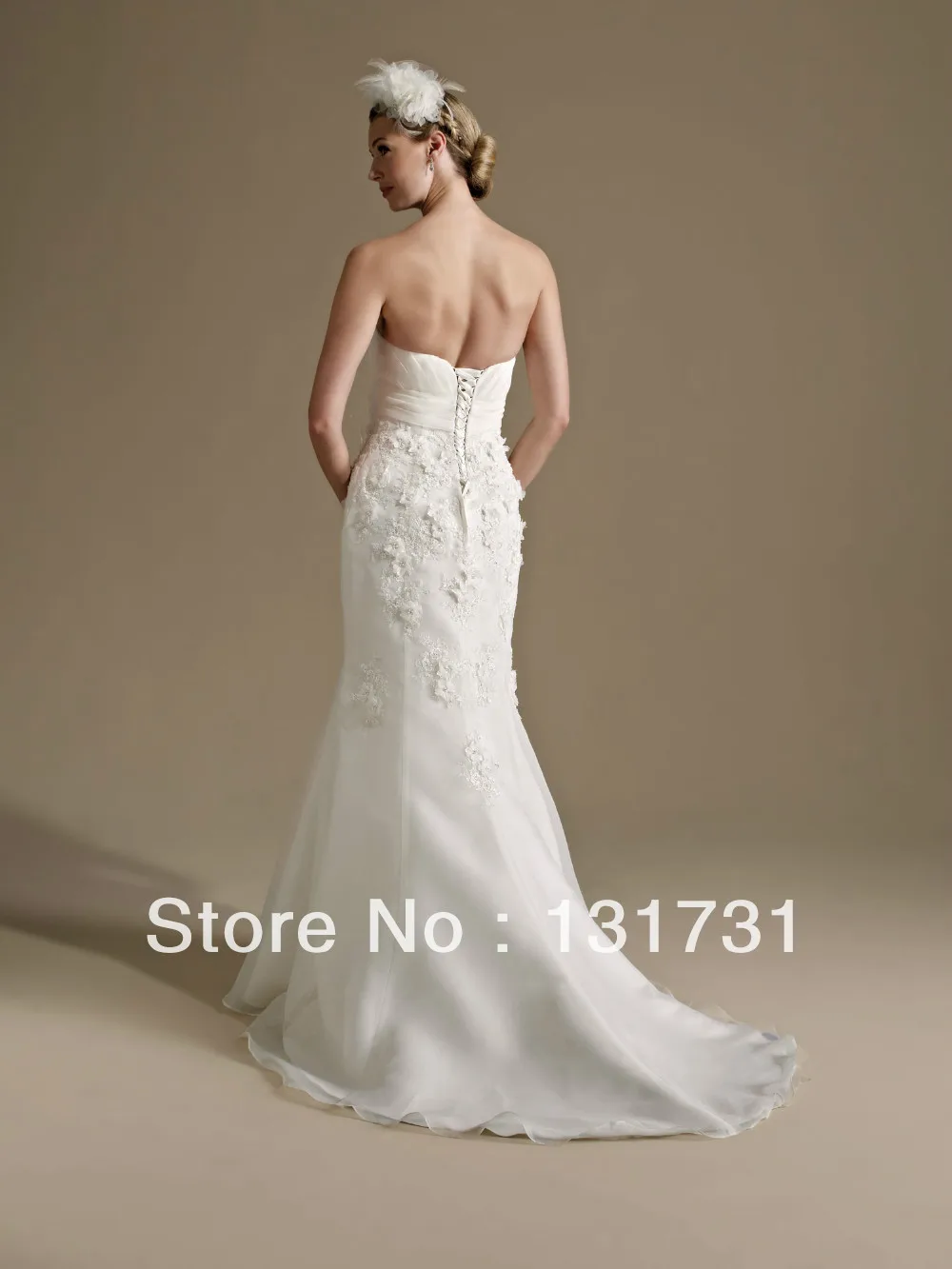 Hot sale lace up sweetheart flowers organza floor-length party/prom/celebrity dresses | Свадьбы и торжества