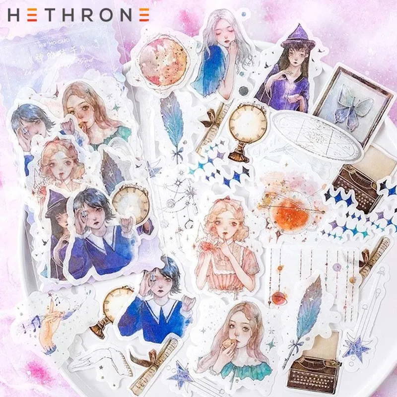 Hethrone 60 шт Сказочный эльф акварельный стикер канцелярский бумажный журнал DIY фото
