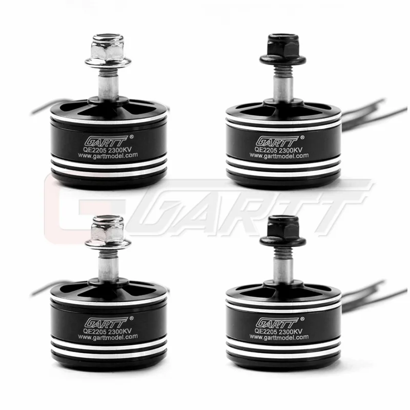 GARTT 2 шт. CW CCW QE 2205 2300KV бесщеточный гоночный двигатель для QAV FPV RC 210 250 300 Квадрокоптер