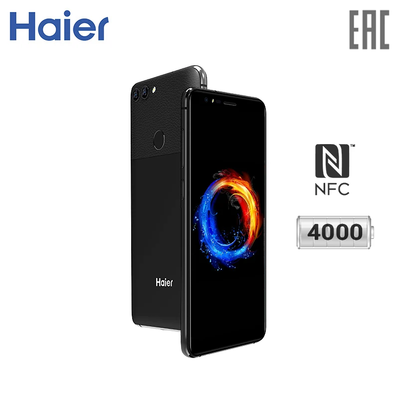 Смартфон Haier Power P10: - мощный аккумулятор 4000 мАч NFC с поддержкой Android Pay и карты