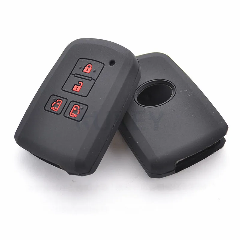 AX 4 Button For Toyota Sienta Alphard Voxy Noah Esquire Harrier Silicone Remote Key Case Fob Shell Cover Skin 2015 2018 2019|Футляр для