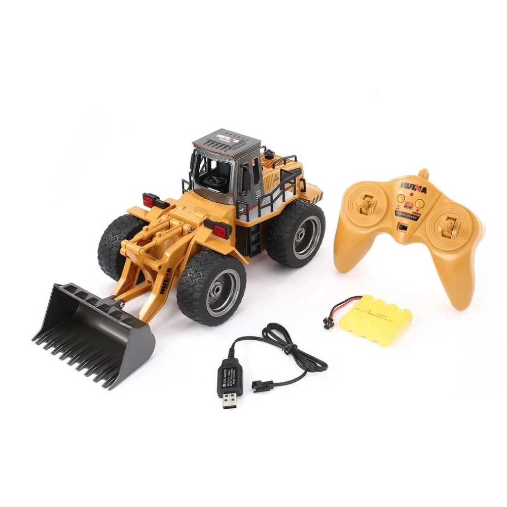 HUINA 1520 6CH RC Металл бульдозер дистанционное управление Tractork РТР Фронтальный