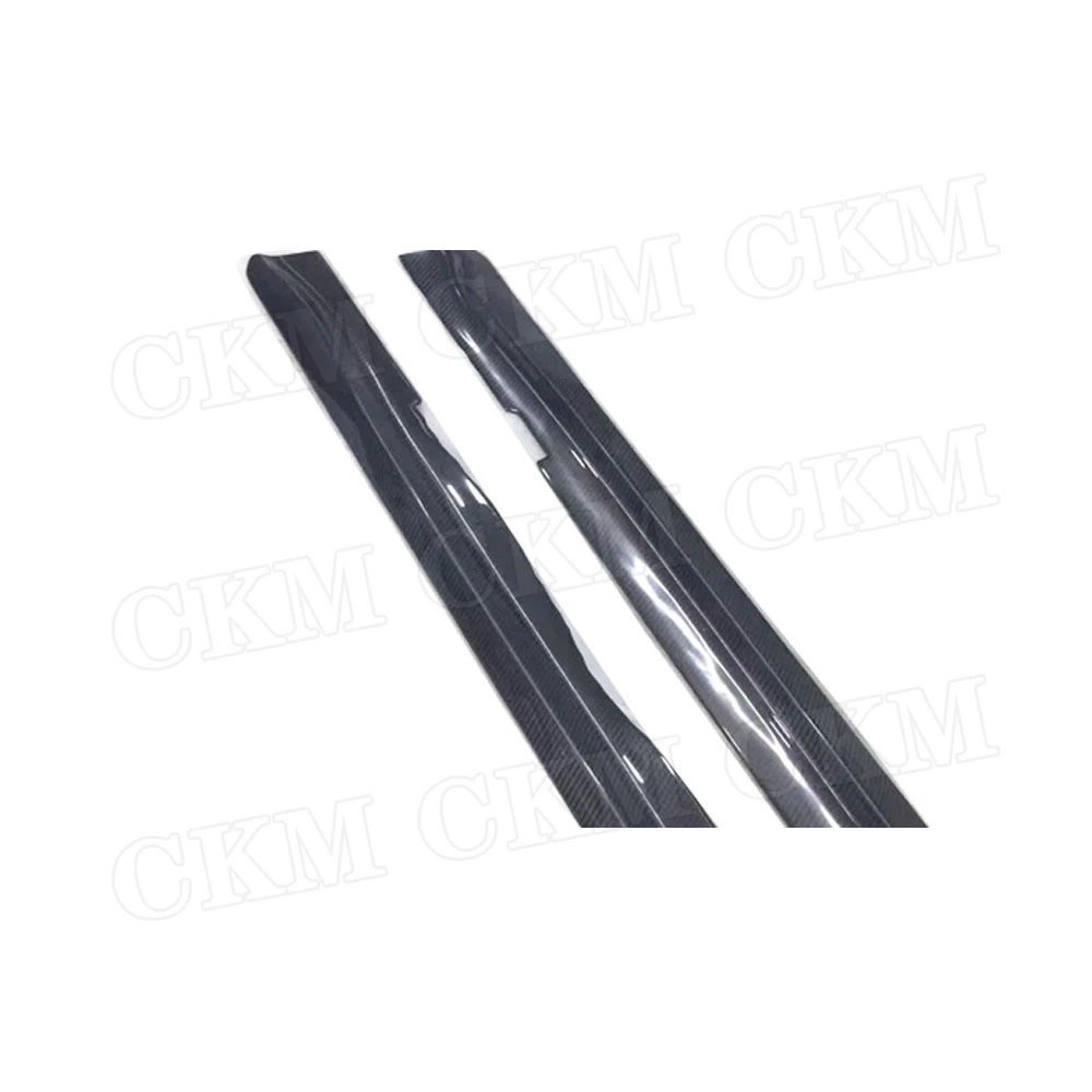 Carbon Fiber Side Skirts Extension Lip Apron For BMW 1 Series E82 1M 120i 125i 128i 2011 Car Door Bumper protector | Автомобили и