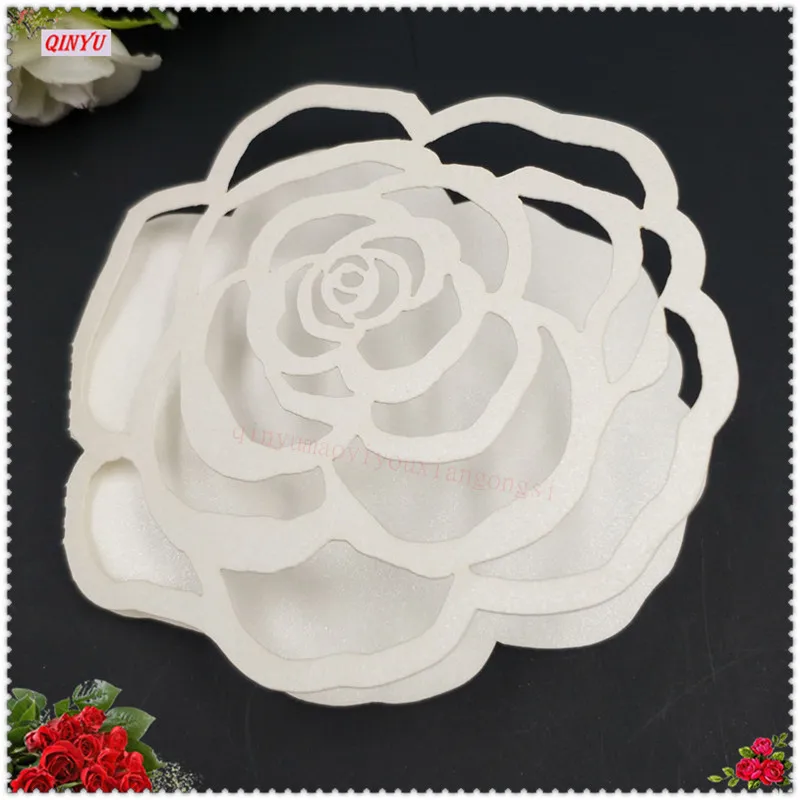 100 шт. в форме розы сделай сам место эскорт стакан для вина бумажная карта