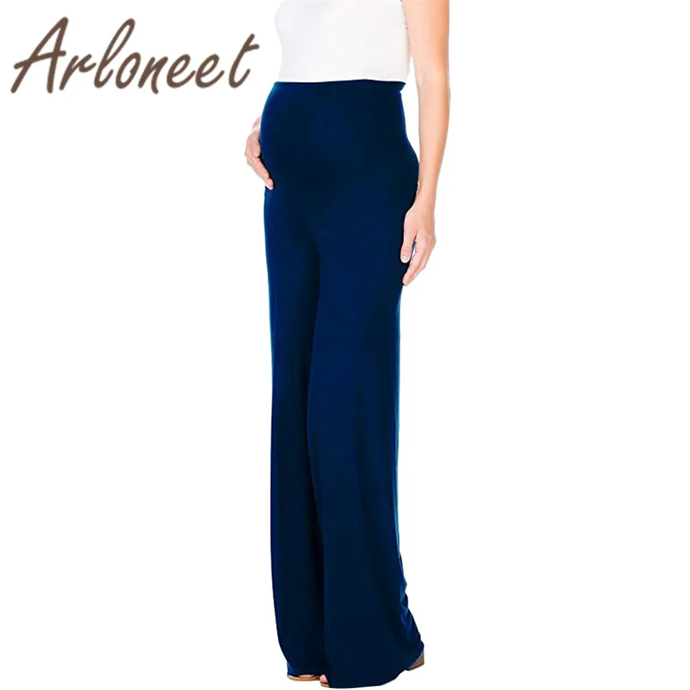 Одежда ARLONEET женские штаны для беременных с высокой талией однотонные свободные