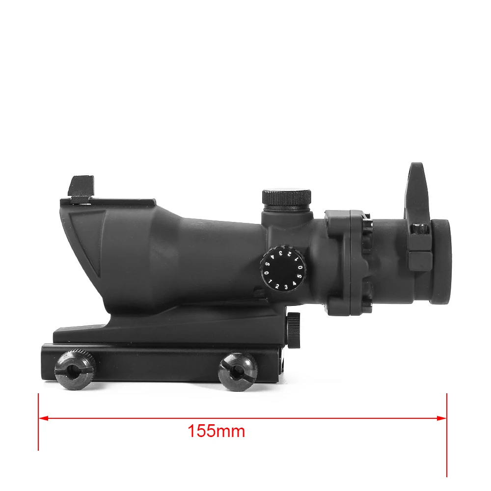 Охотничий прицел Тактический ACOG 1X32 Red Dot прицел оптический рефлекс прицел с 20 мм Пикатинни для винтовки M4 M16 страйкбол