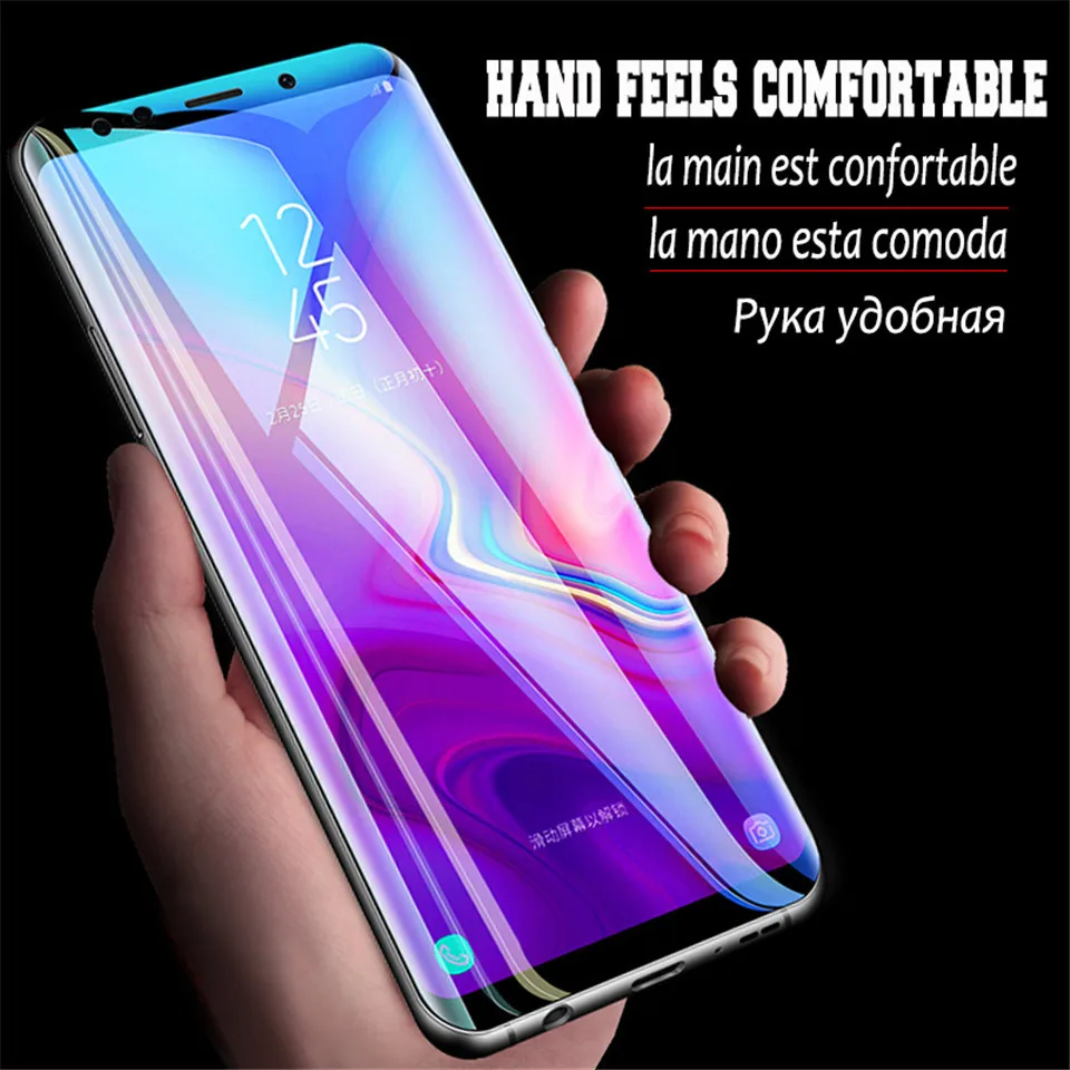9D изогнутое закаленное стекло на samsung Galaxy A50 A40 A20 протектор экрана для samsung M10 M20 M30 A70 A40 A30 защитное стекло