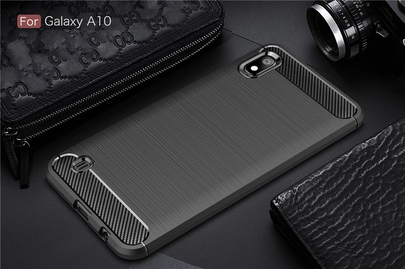 Для samsung Galaxy A10 чехол 1:1 моделирующий чехол из углеродного волокна противоударный чехол для телефона для samsung A 10 чехол Полная защита бампер