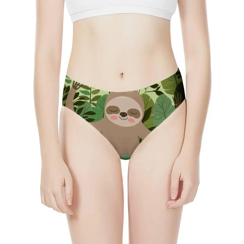 Женские трусики с принтом ленивых forujeans летние сетчатые бесшовные удобное нижнее