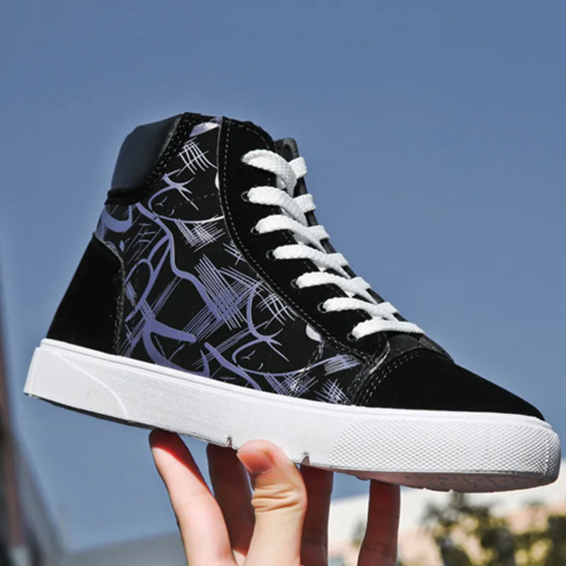 Мужская Вулканизированная обувь Высококачественный хип хоп универсальные