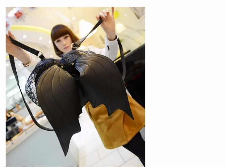 1 шт. женский рюкзак летучая мышь|schoolbag for girls|bat wingschoolbag women |
