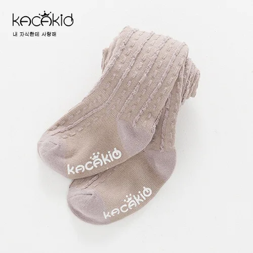 Бежевый Kacakid/Новинка года; цвет серый, бежевый; сезон весна-осень; хлопковые однотонные колготки для маленьких девочек; колготки для детей 0-5 лет - Цвет: Бежевый