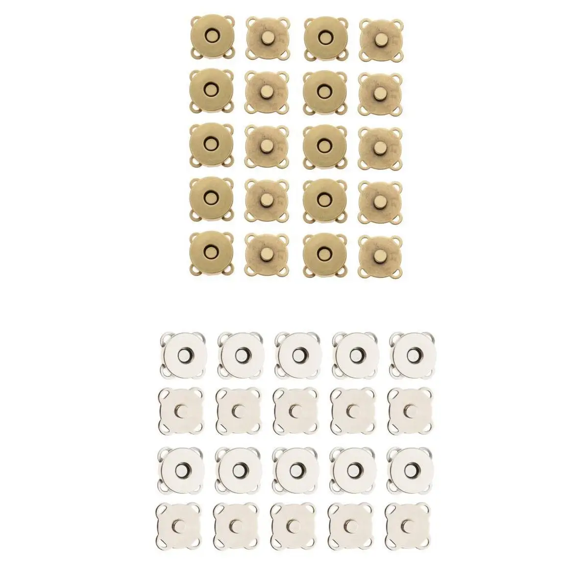 20 комплектов магнитных защелкивающихся застежек пуговицы для кошелька детской