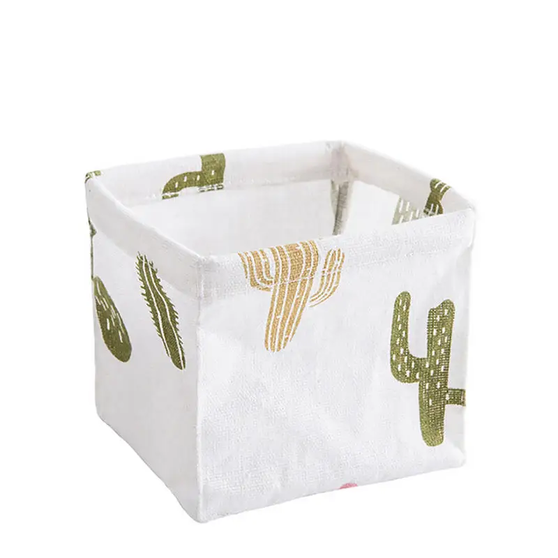 Hot 1Pc Storage Basket Organizer Sundries Box Underwear Cosmetic Toy Jewelry Stationery Container linen @P | Дом и сад