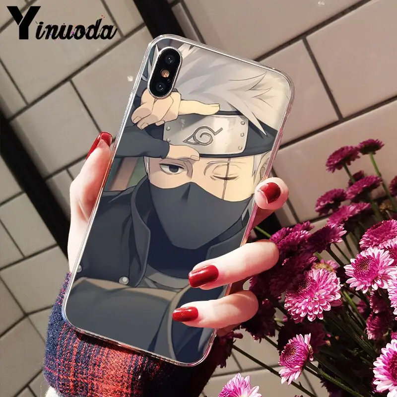 Yinuoda Hokage Naruto Kakashi Japanese anime Colorful Cute Phone Accessories Case for iPhone 8 7 6 6S Plus X XS MAX 5 5S SE XR | Мобильные