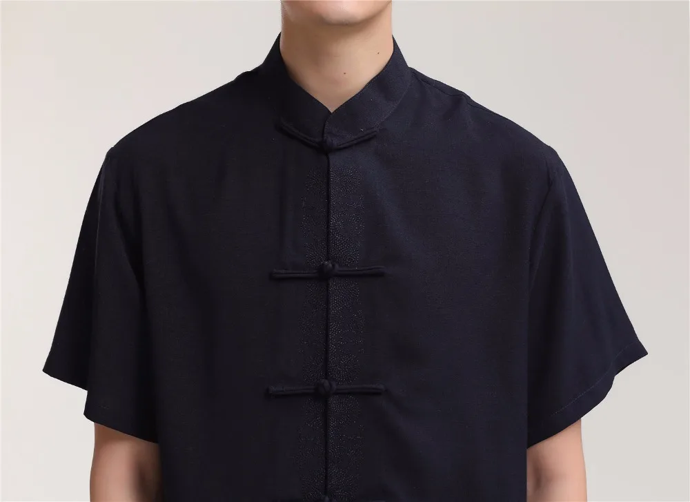 2021 новый китайский Тай Чи однотонные розовые однобортный человек с коротким