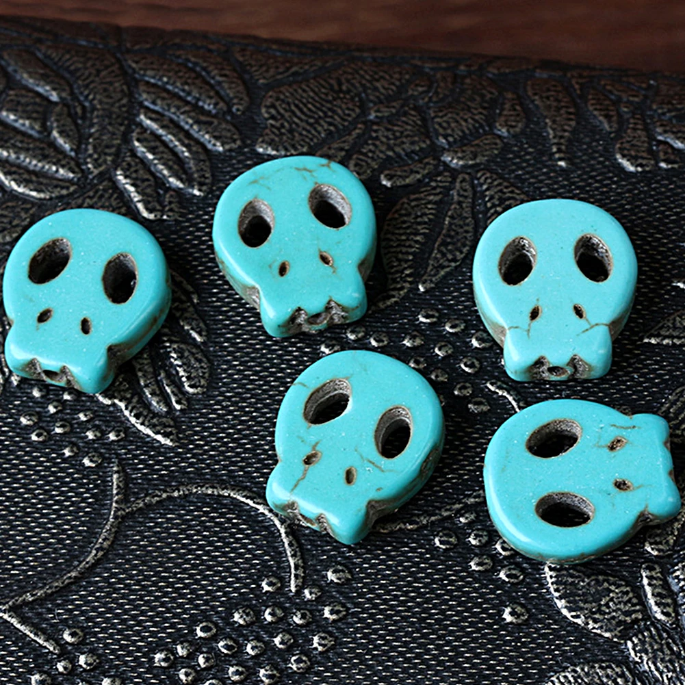 Blue Turquoise Gemstone Spacer Loose String of Beads Charm Findings Strand | Украшения и аксессуары