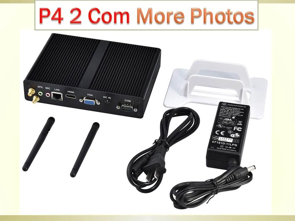 Partaker P4 Barebone PC Intel quad core J1800 J1900 процессор безвентиляторный ПК