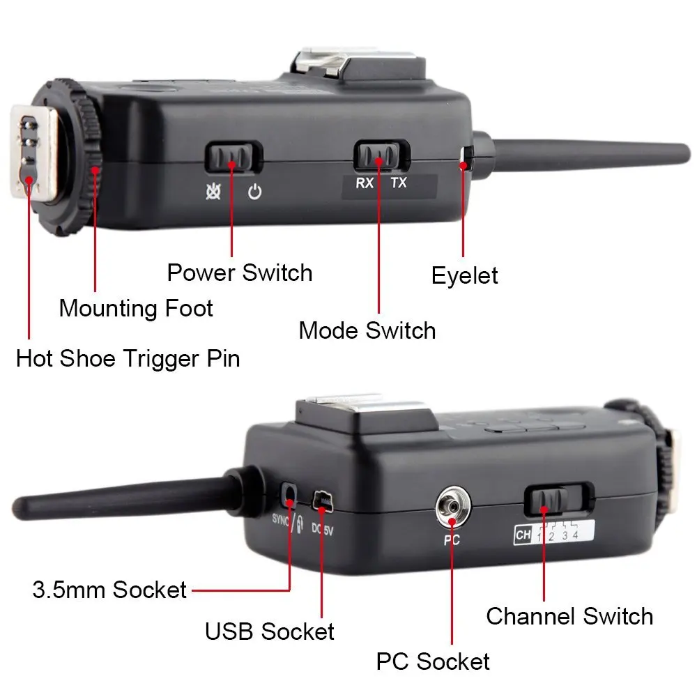 2 шт. PIXEL Opas Беспроводной флэш-приемник-транзистор со спуском высокое Скорость