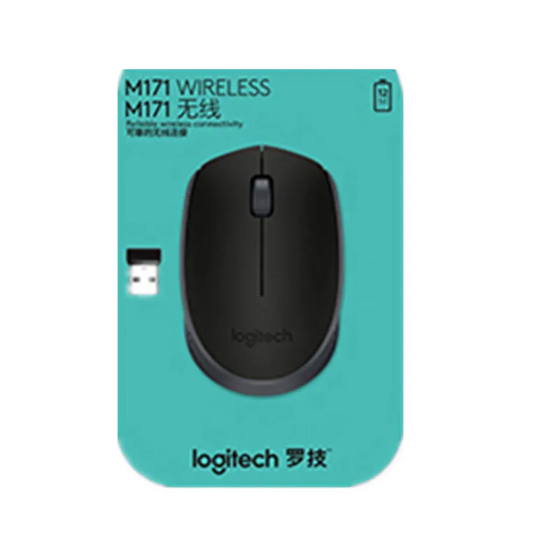 logitech M171 игровой Мышь 2,4 ГГц Беспроводной 1000 Точек на дюйм решении Мощность Nano приемник для ПК ноутбук Mac