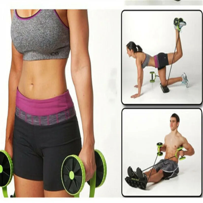 Силовой ролик AB тренажер для талии упражнения похудения двухколесный